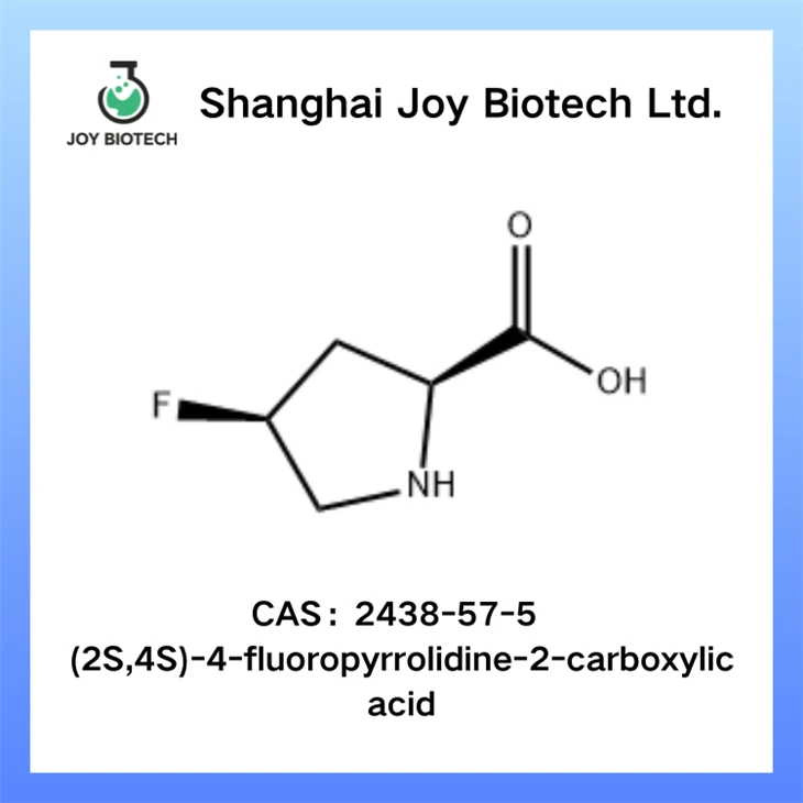 (2S,4S)-4-fflworopyrrolidine-2-asid carbocsilig CAS RHIF 2438-57-5