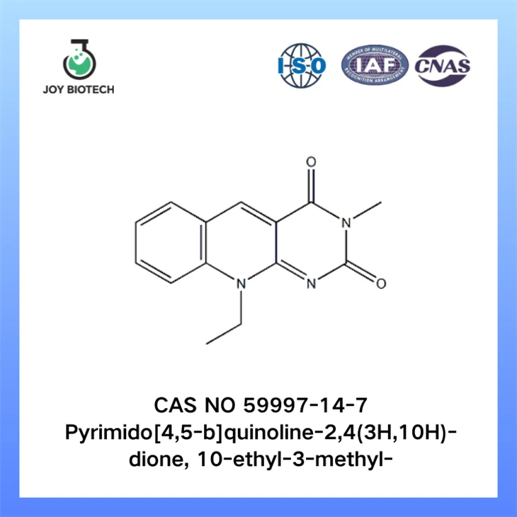 Pyrimido[4,5-b]quinoline-2,4(3H,10H)-dione, 10-ethyl-3-methyl- CAS NO 59997-14-7